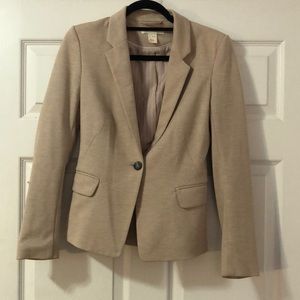 H&M Pale Pink Blazer - single button closure